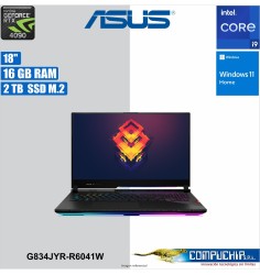 Laptop ROG Strix SCAR 18 (2024) G834JYR-R6041W, 32 GBDDR5, 2 TB SSD, RTX 4090 16 GB