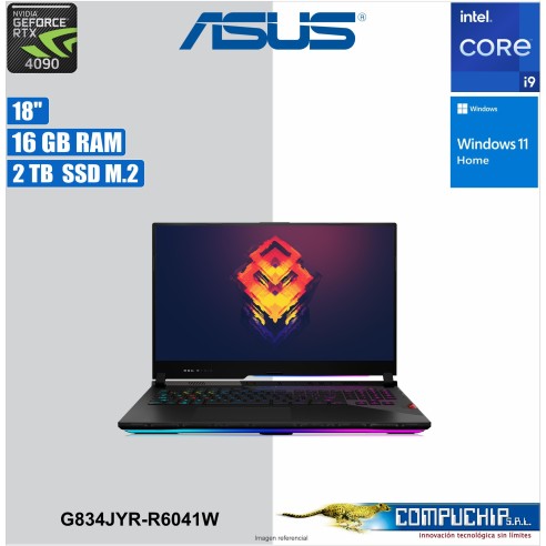 Laptop ROG Strix SCAR 18 (2024) G834JYR-R6041W, 32 GBDDR5, 2 TB SSD, RTX 4090 16 GB