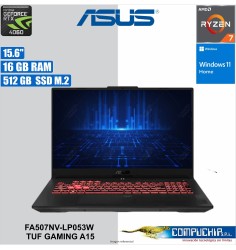 Notebook ASUS TUF GAMING A15 FA507NV-LP053W, 15.6" FHD IPS, AMD Ryzen 7 7735HS 3.2/4.7GHz, 16GB DDR5-4800