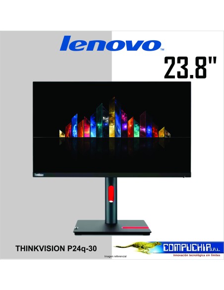 Monitor Lenovo ThinkVision P24q-30, 23.8" 2560x1440 WLED IPS, HDMI/DP-IN/DP-OUT