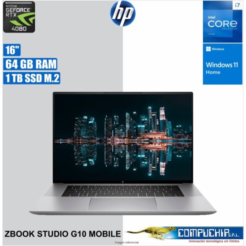 Notebook WS HP ZBook Studio G10, 16" WQUXGA UWVA, Core i7-13700H 2.4/5.0GHz 64GB DDR5-5600