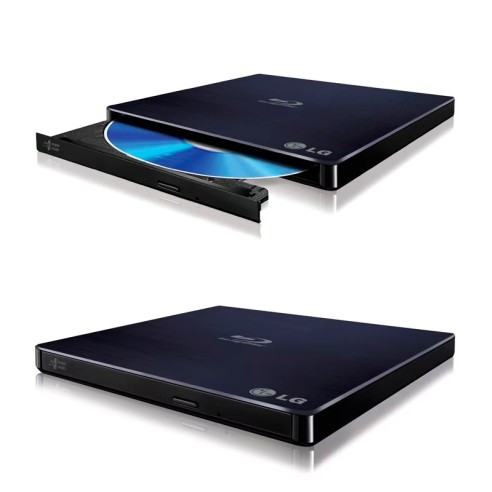 Lector-grabador  LG Blu-ray Writer con soporte M-DISC, Interfaz USB 2.0, Negro