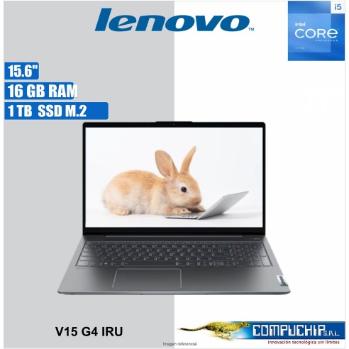 Notebook Lenovo V15 G4 IRU, 15.6" FHD TN, Core i5-13420H 2.1 / 4.6GHz, 16GB DDR4-3200MHz, 1 TB SSD.