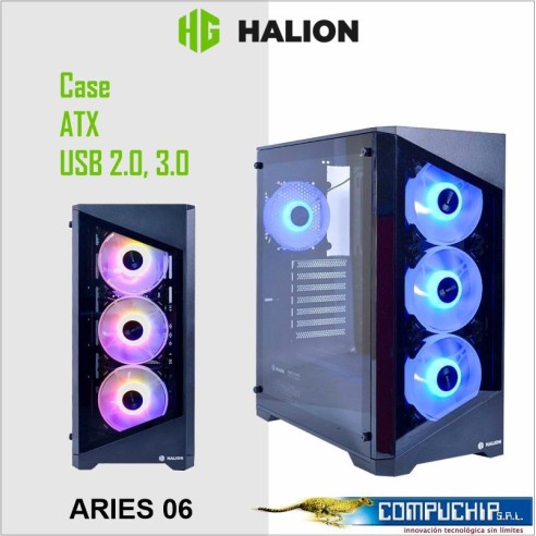 CASE GAMER CON FUENTE HALION ARIES 06