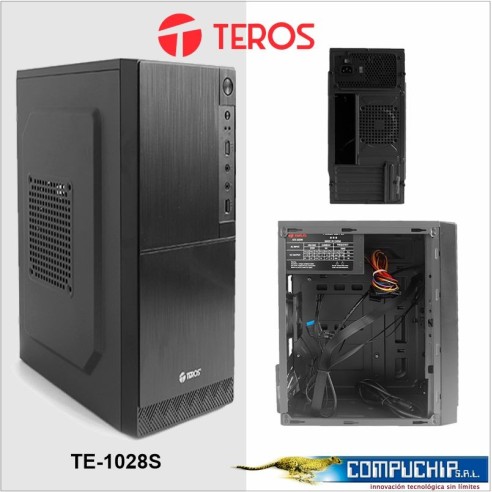 Case Teros TE-1028S, Mini Tower, 250W, USB 2.0/ USB 3.0, Audio HD