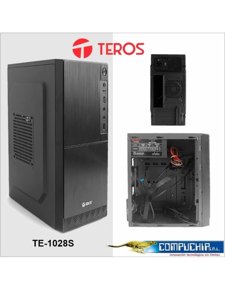 Case Teros TE-1028S, Mini Tower, 250W, USB 2.0/ USB 3.0, Audio HD
