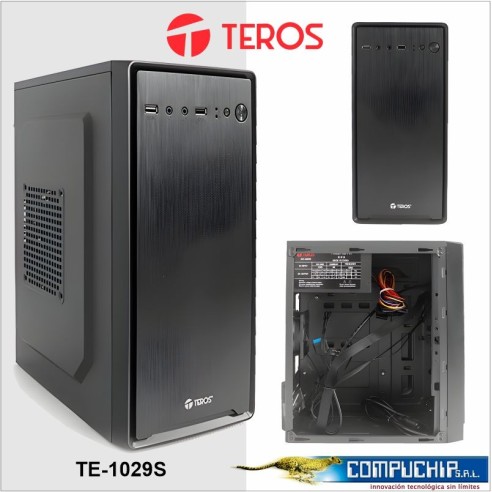 Case Teros TE-1029S, Mini Tower, 250W, USB 2.0/ USB 3.0, Audio HD
