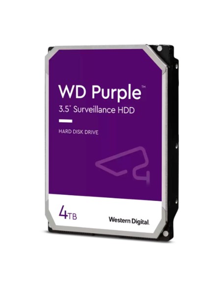 Disco duro Western Digital WD Purple, 4TB, SATA 6.0 Gb/s, 256MB Cache, 5400 rpm, 3.5".