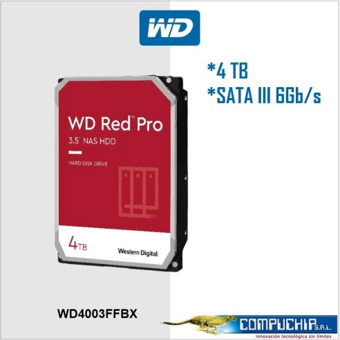Disco duro WD Red Pro WD4003FFBX - Disco duro - 4 TB