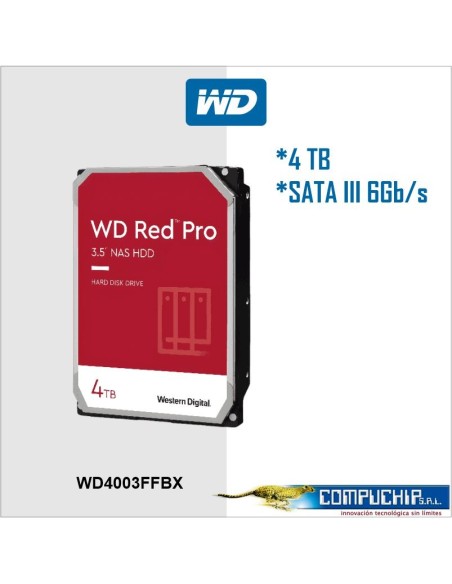 Disco duro WD Red Pro WD4003FFBX - Disco duro - 4 TB