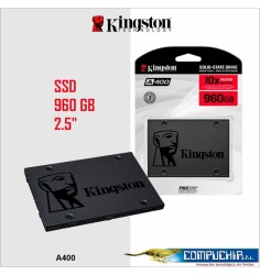 Unidad de Estado Solido Kingston A400, 960GB, SATA 6.0 Gb/s, 2.5", 7mm.