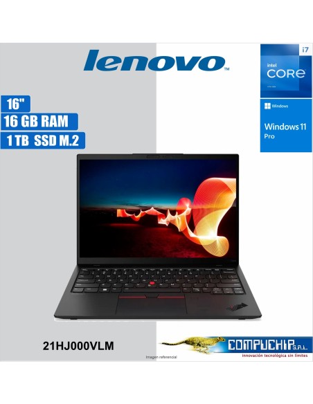 Notebook Lenovo ThinkPad T16 Gen 2, 16" WUXGA IPS, Core i7-1355U 1.7/5.0GHz 16GB DDR5-5200