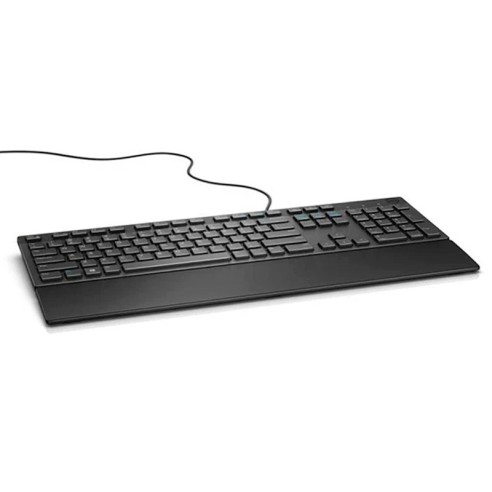Teclado Multimedia DELL 580-ADRC, Interfaz USB, Color negro, en Español.