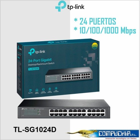 SWITCH GbE 24pt TP-LINK TL-SG1024D