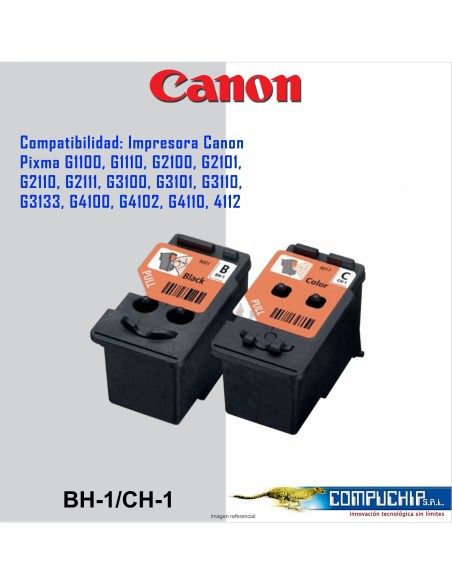 KIT CABEZAL CANON, NEGRO BH-1+COLOR CH-1