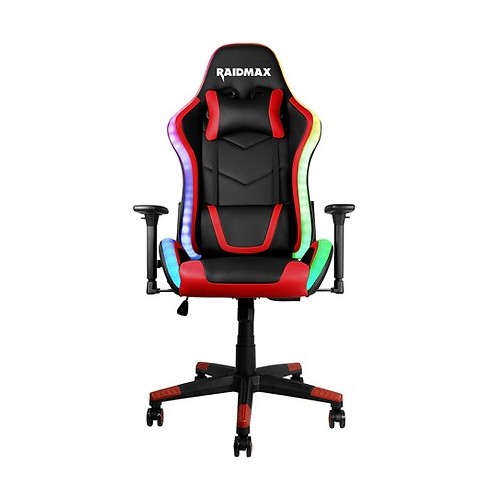 SILLA GAMER RAIDMAX DRAKON DK925RD ARGB ROJO
