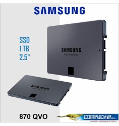 Unidad en estado solido Samsung 870 QVO 1TB SATA 6Gb/s, 2.5" SSD - Tecnologia V-NAND
