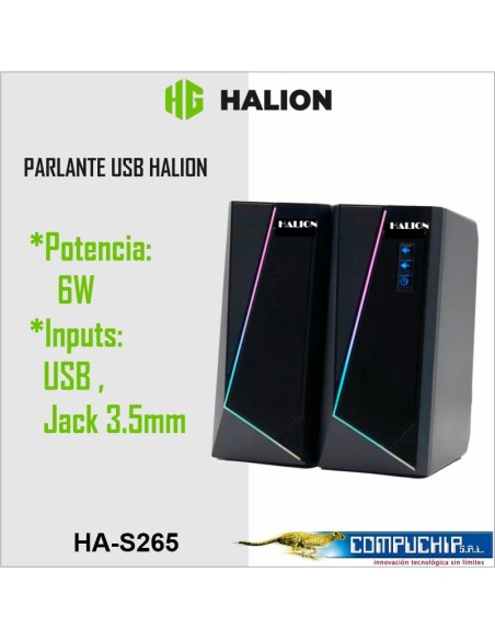 PARLANTE HA-S265 RGB L GAMER
