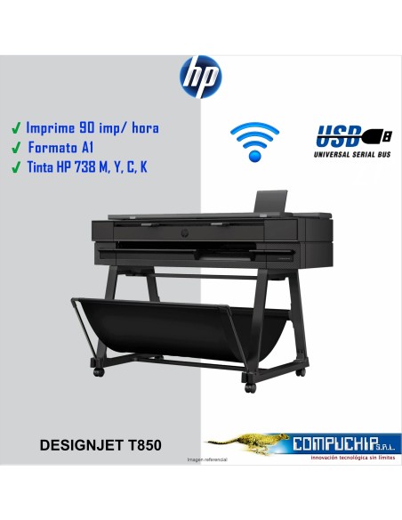 Plotter multifuncional HP DesignJet T850 de 36 pulgadas (2Y9H2A)