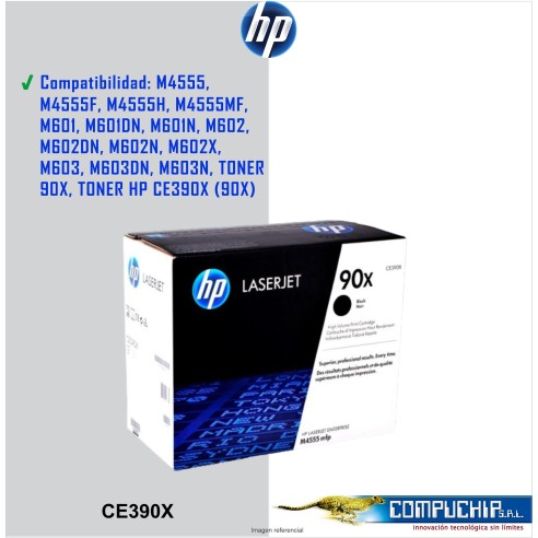 TONER HP CE390X (90X) L.J.4555 BLACK (24K PAG)