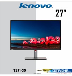 Monitor Lenovo ThinkVision T27i-30, 27" 1920x1080 WLED IPS HDMI/DP/VGA, Color Black