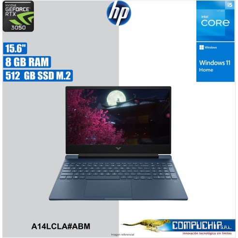 Notebook HP Victus Gaming 15-fa0021la 15.6" FHD IPS Core i5-12450H hasta 4.4GHz, 8GB DDR4