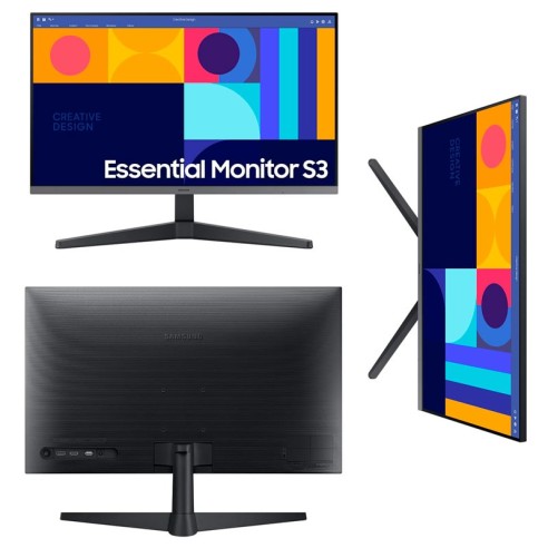 Monitor Plano Samsung Essential S3 27", FHD IPS, 100Hz, 4ms, HDMI, DP