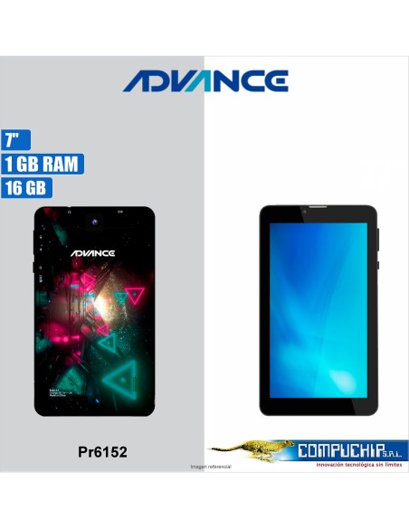 Tablet Advance Prime PR6152, 7" 1024x600 IPS, Android 11 Go , 3G, Dual SIM, 16GB, RAM 1GB.