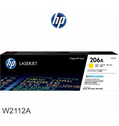 TONER HP W2112A 206A AMARILLO ,1250 PAGINAS