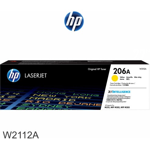 TONER HP W2112A 206A AMARILLO ,1250 PAGINAS