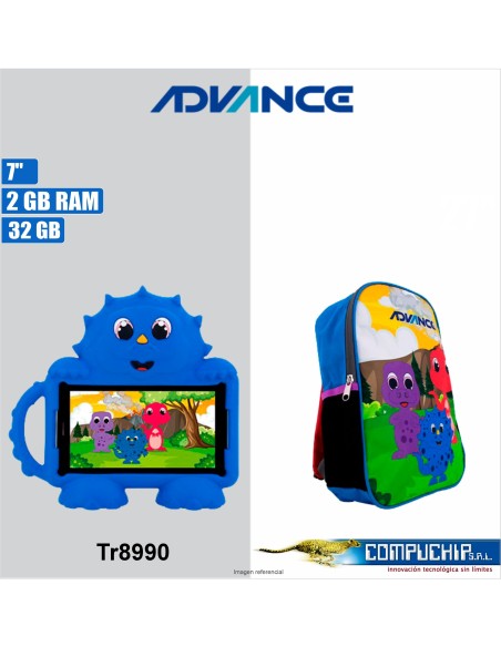 Tablet Advance Intro TR8990, 7" IPS 1024x600, Android 14 Go, 4G, Dual SIM, 32GB, RAM 2GB.