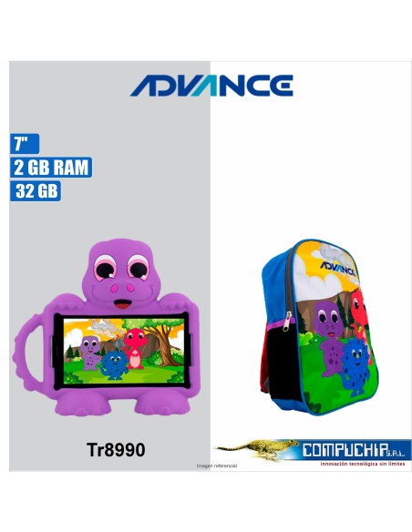 Tablet Advance Intro TR8990, 7" IPS 1024x600, Android 14 Go, 4G, Dual SIM, 32GB, RAM 2GB.