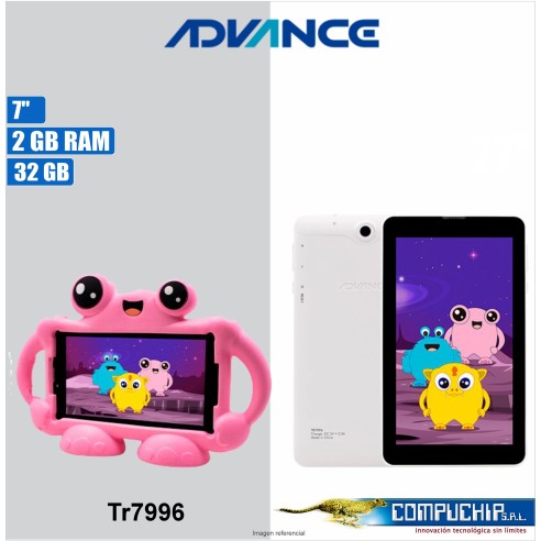 Tablet Advance Intro TR7996, 7" IPS 1024x600, Android 11 Go, 3G, Dual SIM, 32GB, RAM 2GB.