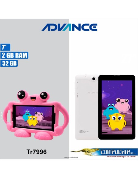 Tablet Advance Intro TR7996, 7" IPS 1024x600, Android 11 Go, 3G, Dual SIM, 32GB, RAM 2GB.