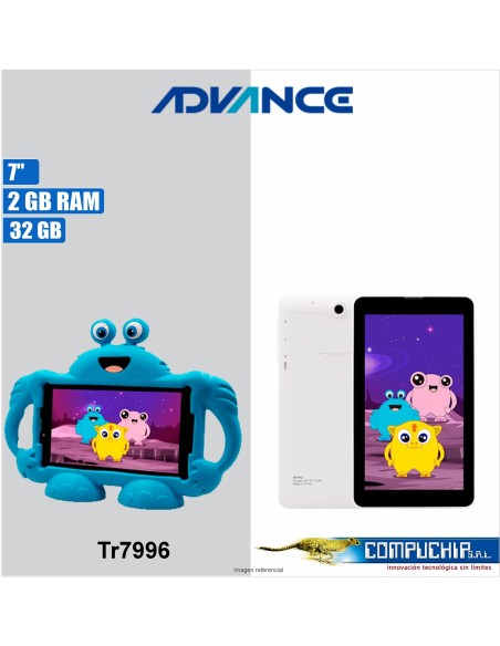 Tablet Advance Intro TR7996, 7" IPS 1024x600, Android 11 Go, 3G, Dual SIM, 32GB, RAM 2GB.
