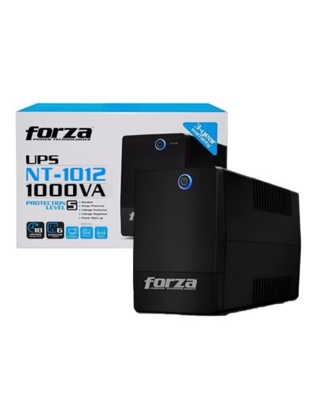 UPS interactiva 1000VA/500W, 6 slds, RJ11, torred comp-220V