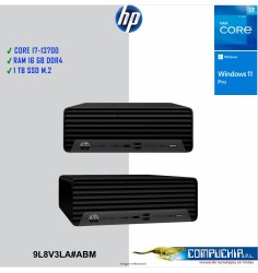 Computadora HP Prodesk SFF 400 G9 Core i7-13700 2.1/5.1GHz 16GB(1x16GB) DDR4-3200MHz UDIMM