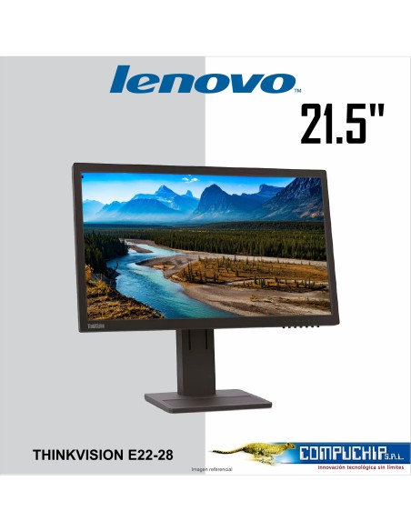 Monitor Lenovo ThinkVision E22-28, 21.5" 1920x1080 WLED IPS HDMI/DP/VGA/Speakers(2 x 1.5W)