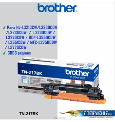 TONER BROTHER TN-217BK BLACK P/L3270/L3551/L3750