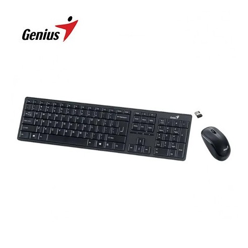TECLADO GENIUS + MOUSE SLIMSTAR 8230 WIRELESS/BLUETOOTH MULTIMEDIA SP BLACK.