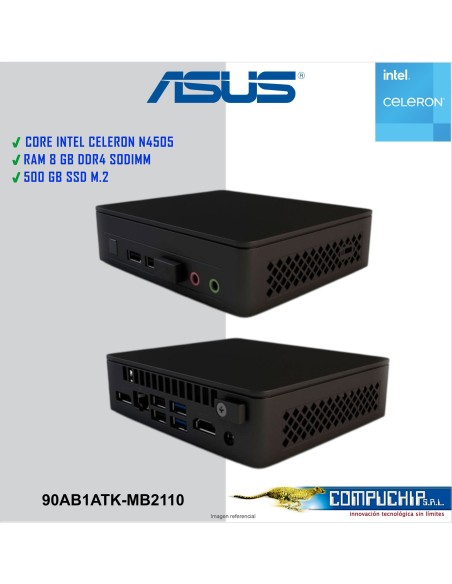 MINI PC ASUS NUC 11 ESSENTIAL CELERON N4505 ATLAS CANYON