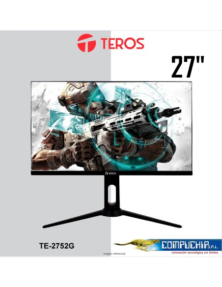 Monitor plano gaming TEROS TE-2752G, 27" FHD VA, 165 Hz, 1 ms, HDMI, DP, PIVOT