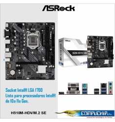 Motherboard ASROCK H510M-HDV/M.2 SE, Chipset Intel H470, LGA1200, mATX
