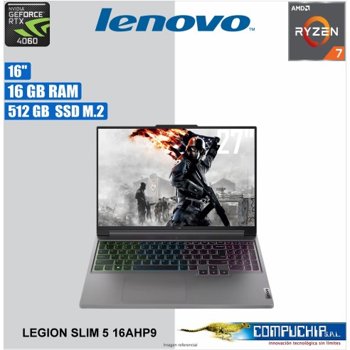 NB LENOVO Legion Slim 5 16AHP9, 16" WQXGA IPS, AMD Ryzen 7-8845HS 5.1GHz, 16GB DDR5-5600