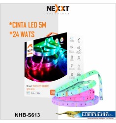Cinta LED inteligente Wi-Fi RGBIC de 5m