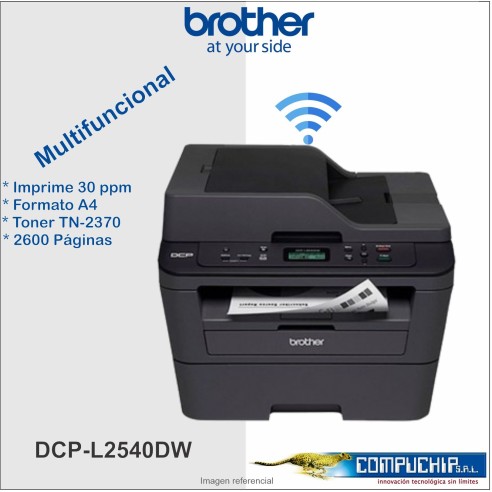 Impresora Multifuncional Laser Brother DCP-L2540DW BN.
