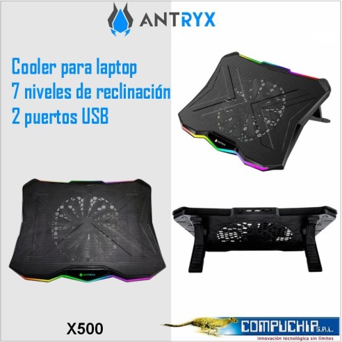 COOLER NB 17.3 ANTRYX X500 LED RGB GAMING