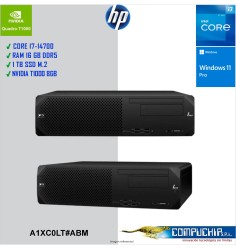 computadora Workstation HP Z2 G9 SFF, Core i7-14700 2.10 / 5.40GHz, 16GB (1x16GB) DDR5-4800MHz NECC