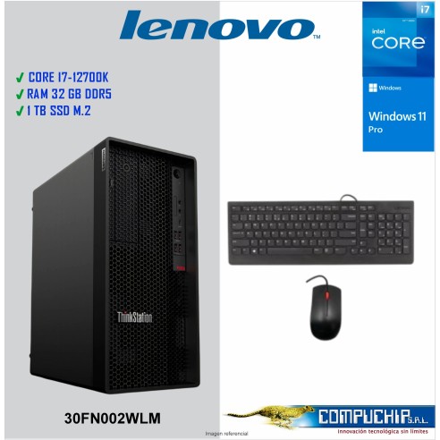 Workstation Tower Lenovo ThinkStation P360 Core i7-12700K 3.6/4.9GHz, 32GB DDR5-4800 NonECC, 1 TB SSD, 1TB HDD
