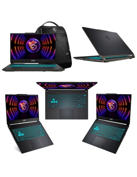 Notebook MSI Cyborg 15 A12VE 15.6" FHD IPS Core i7-12650H hasta 4.7GHz, 16GB DDR4-3200MHz